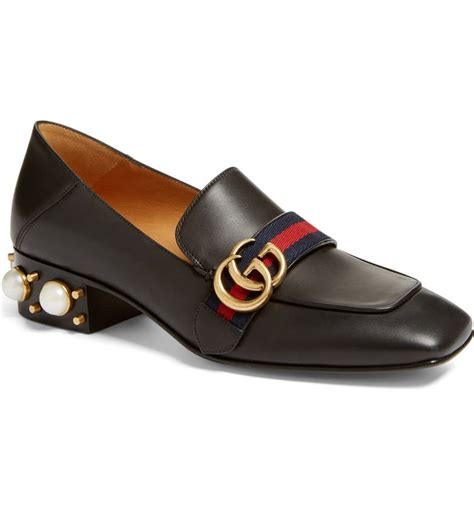 gucci booties with embalished heel